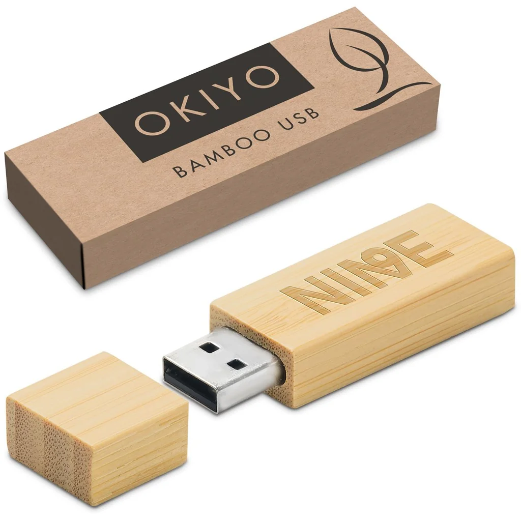 Okiyo Komorebi Bamboo Flash Drive – 16GB