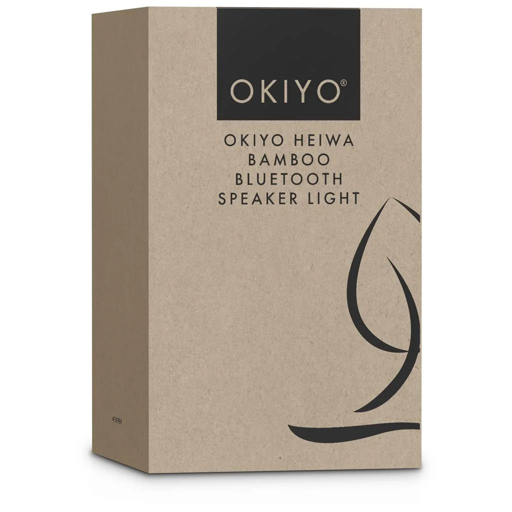 Okiyo Heiwa Bamboo Bluetooth Speaker & Night Light