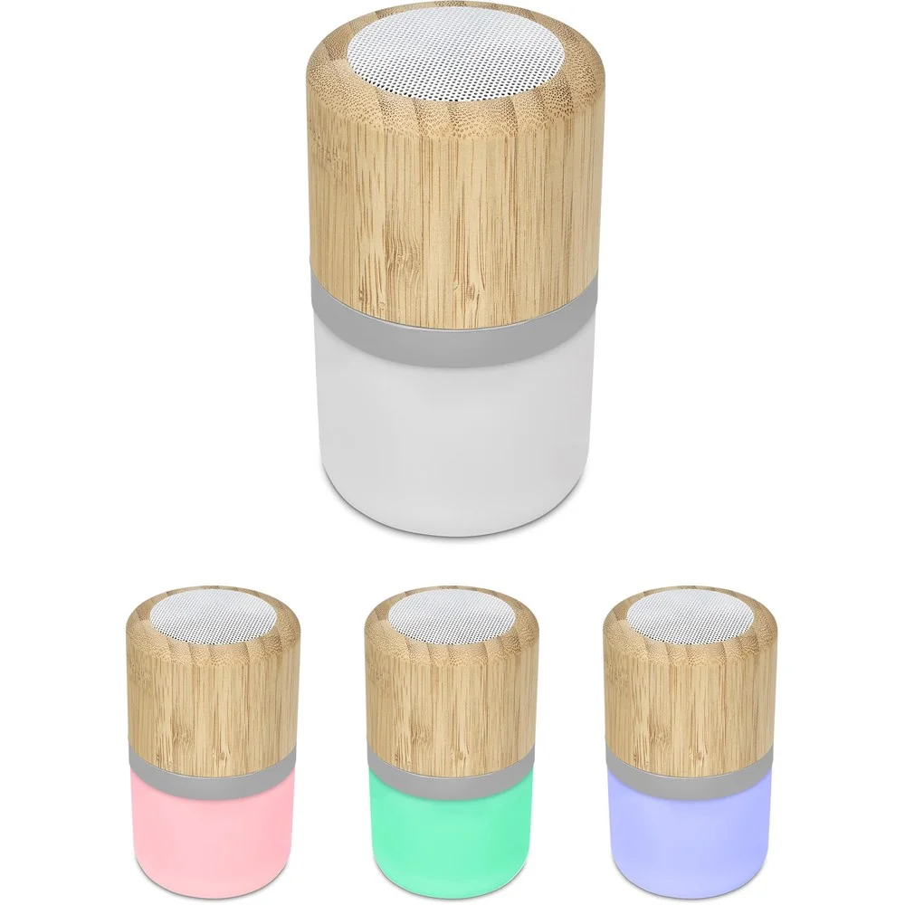 Okiyo Heiwa Bamboo Bluetooth Speaker & Night Light