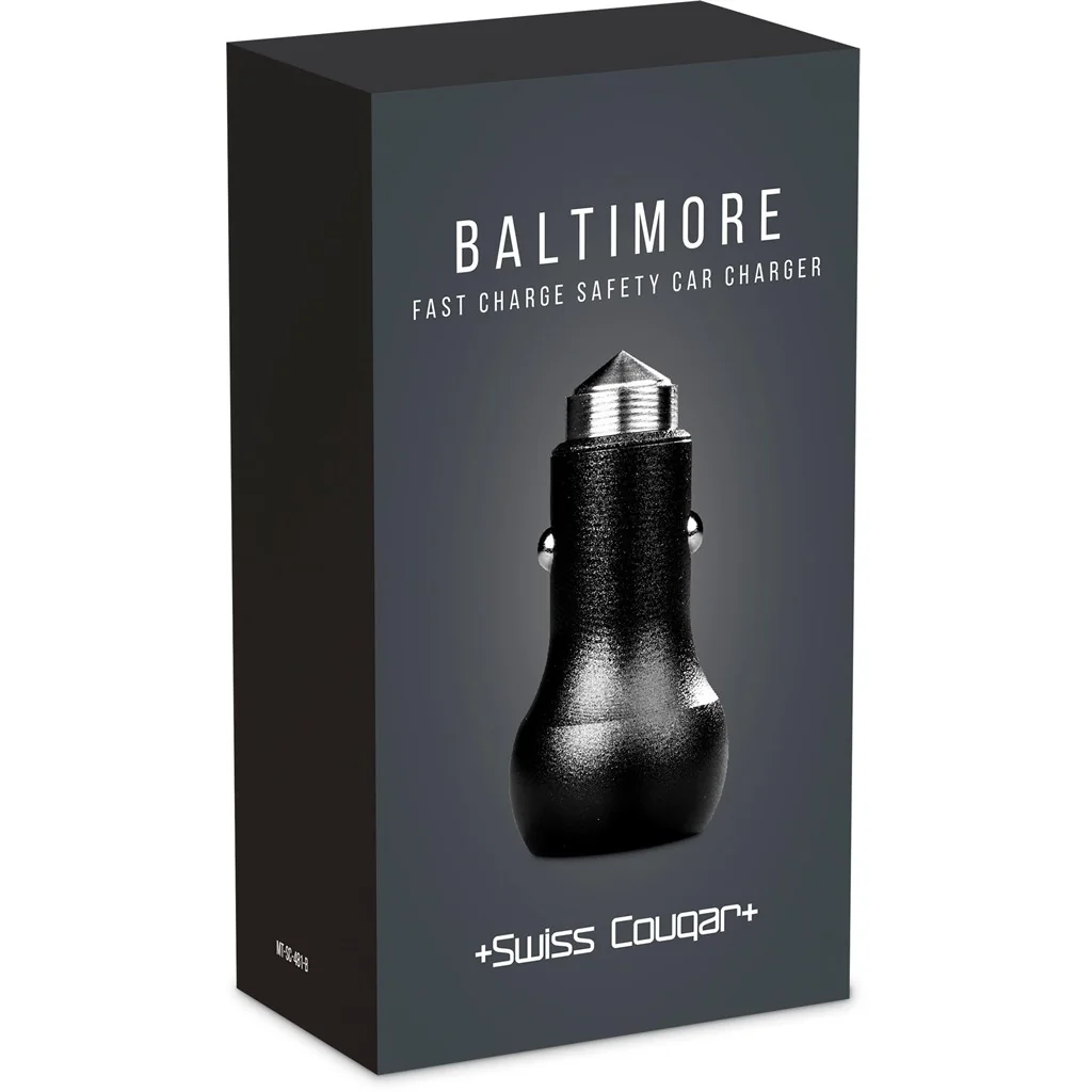Swiss Cougar Baltimore 2 -in-1 Fast Car Charger & Tool