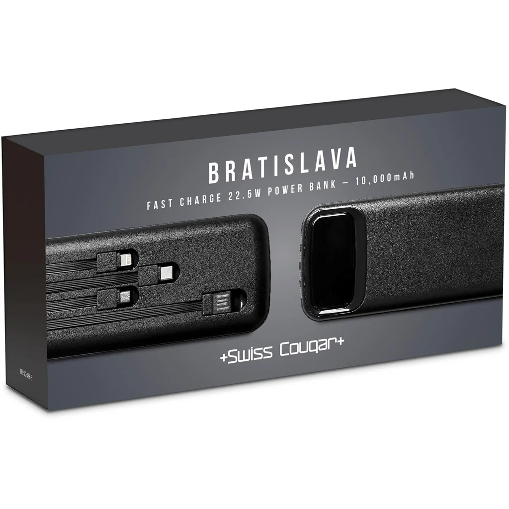 Swiss Cougar Bratislava Fast Charge 22.5W Power Bank – 10,000mAh