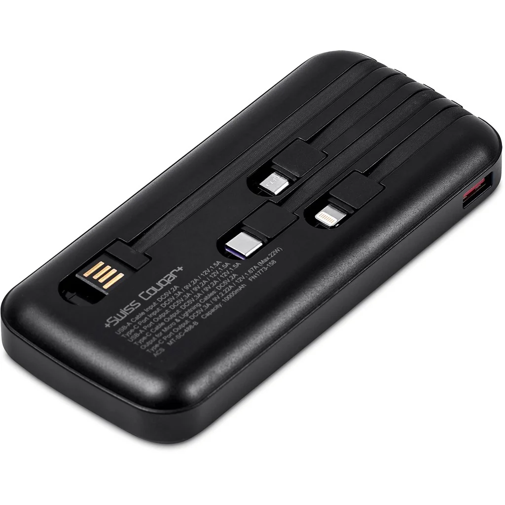 Swiss Cougar Bratislava Fast Charge 22.5W Power Bank – 10,000mAh