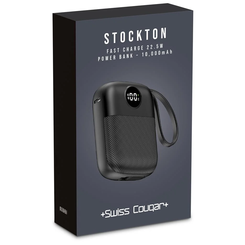 Swiss Cougar Stockton Fast Charge 22.5W Power Bank – 10000mAh