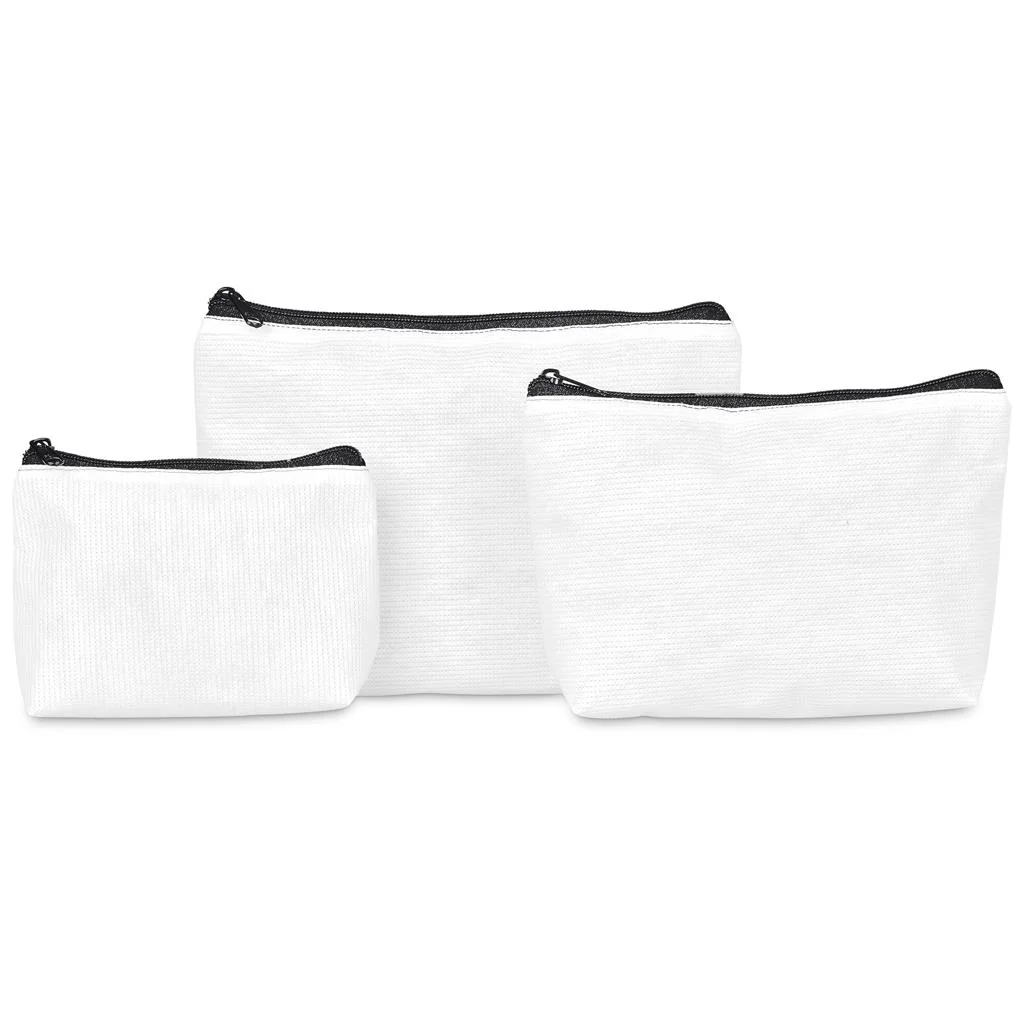 Pre-Production Sample Hoppla Recycled PET Stitch-Bond Mini Toiletry Bag