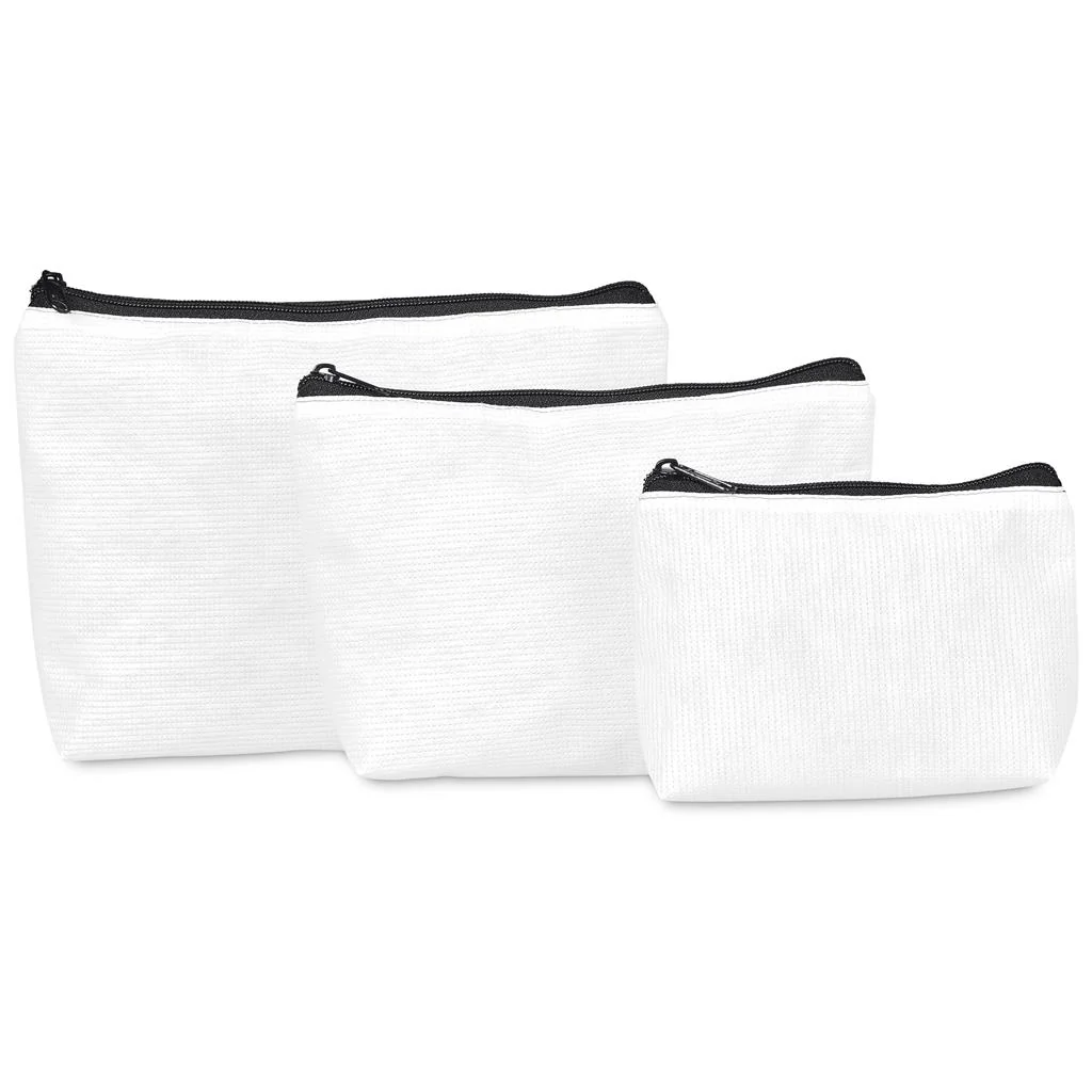 Pre-Production Sample Hoppla Recycled PET Stitch-Bond Mini Toiletry Bag