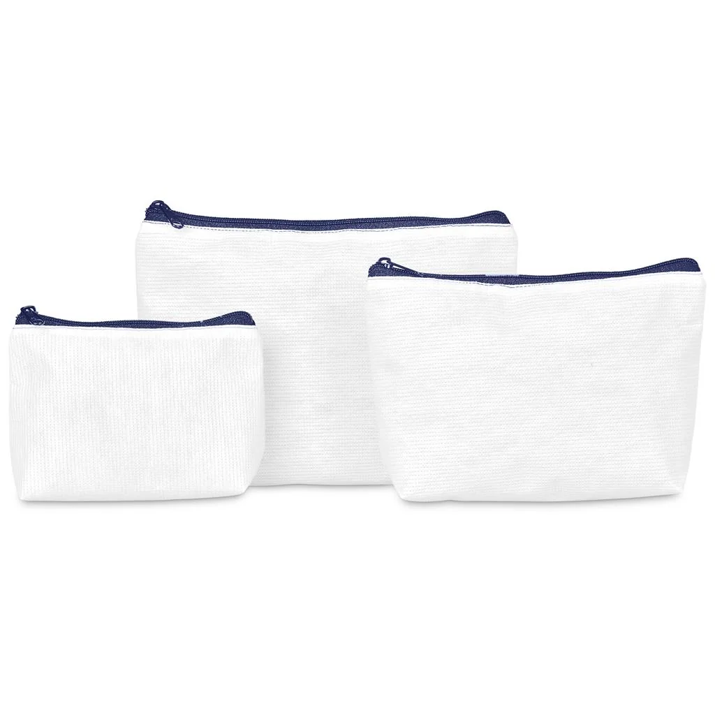 Pre-Production Sample Hoppla Recycled PET Stitch-Bond Mini Toiletry Bag