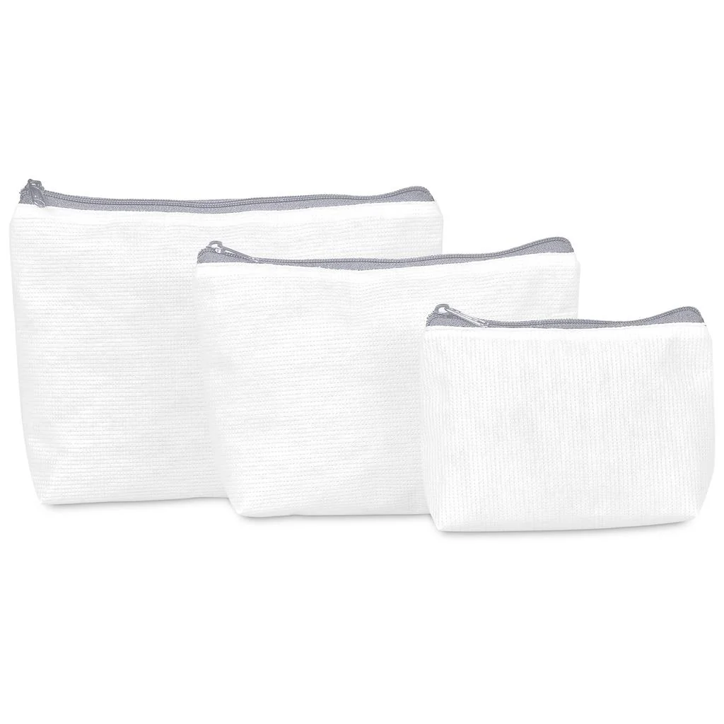 Pre-Production Sample Hoppla Recycled PET Stitch-Bond Mini Toiletry Bag