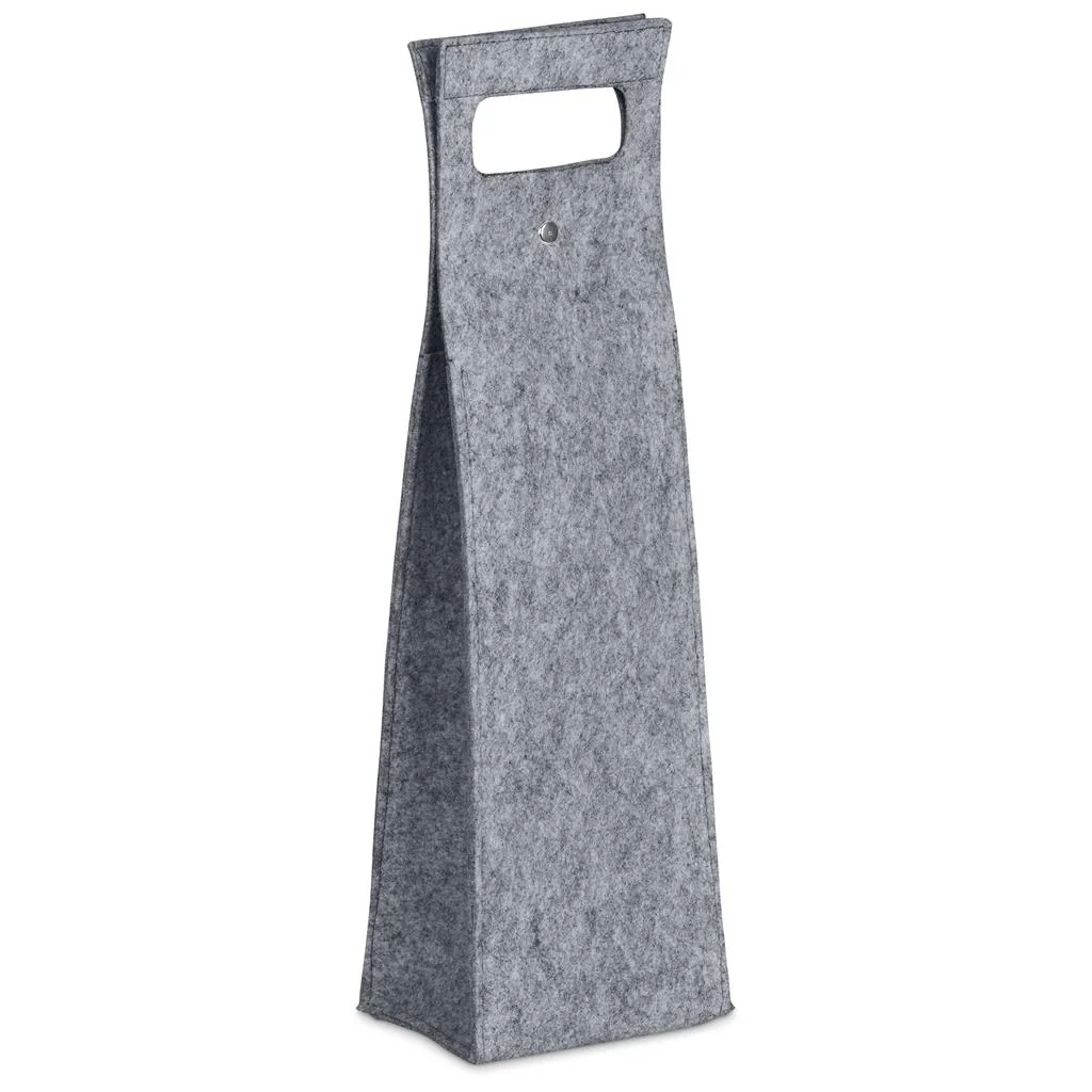 Pre-Production Sample Hoppla Velto RPET Felt Single Wine Carrier