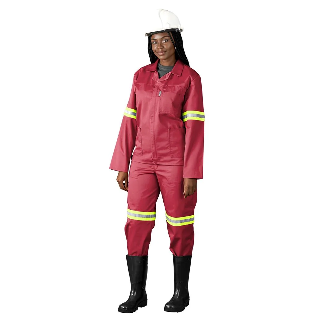 Trade Polycotton Conti Suit – Reflective Arms & Legs – Yellow Tape