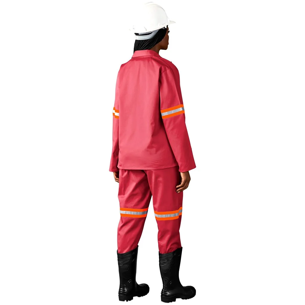 Trade Polycotton Conti Suit – Reflective Arms & Legs – Orange Tape
