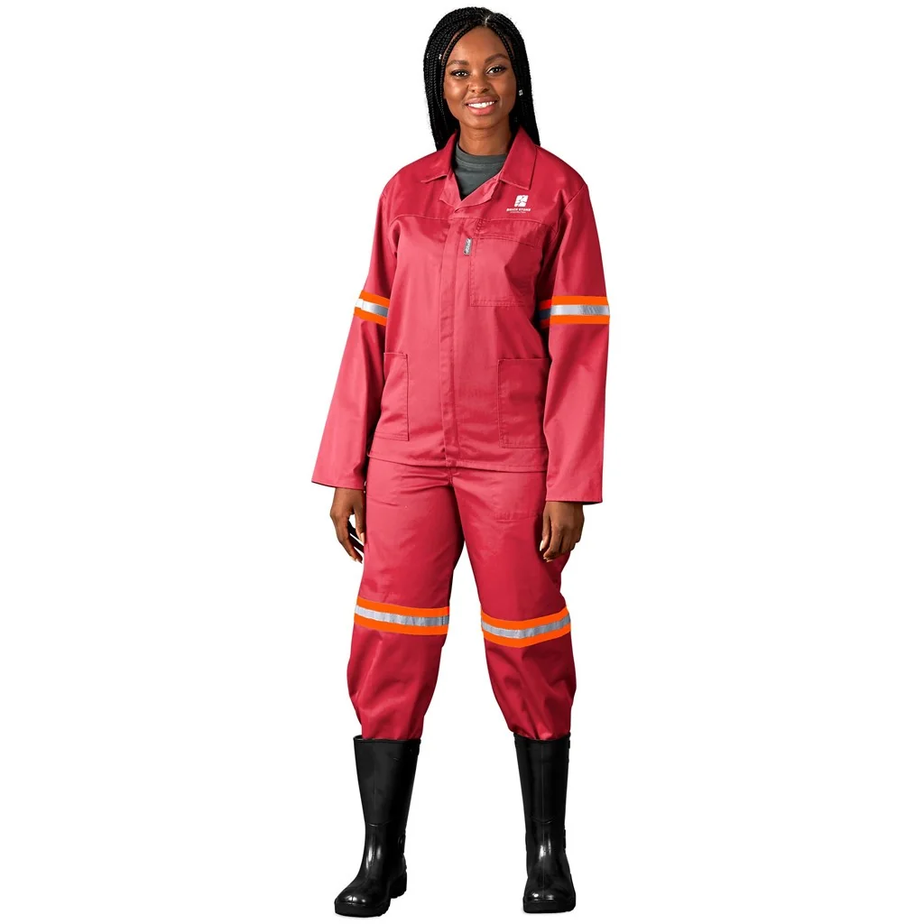 Trade Polycotton Conti Suit – Reflective Arms & Legs – Orange Tape