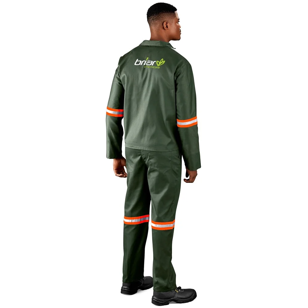 Acid Resistant Polycotton Conti Suit – Reflective Arm & Legs – Orange Tape