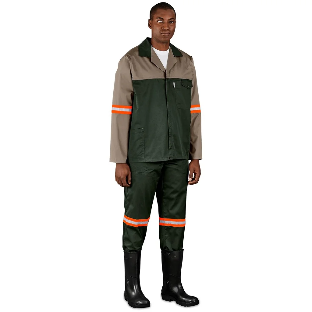Site Premium Polycotton Pants – Reflective Legs – Orange Tape