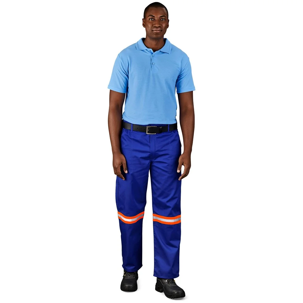 Site Premium Polycotton Pants – Reflective Legs – Orange Tape