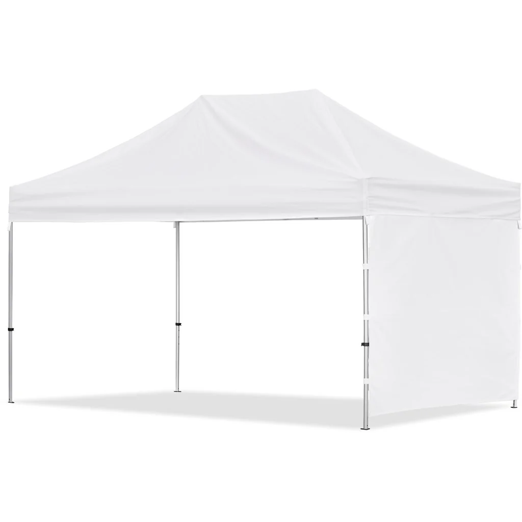 Coated Steel Sublimated Gazebo 4.5m x 3m – 1 Short Full-Wall Skin