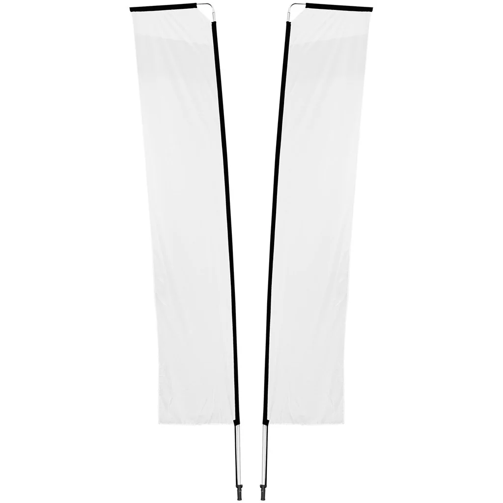 Legend 4M Sublimated Telescopic Double-Sided Flying Banner – 1 complete unit