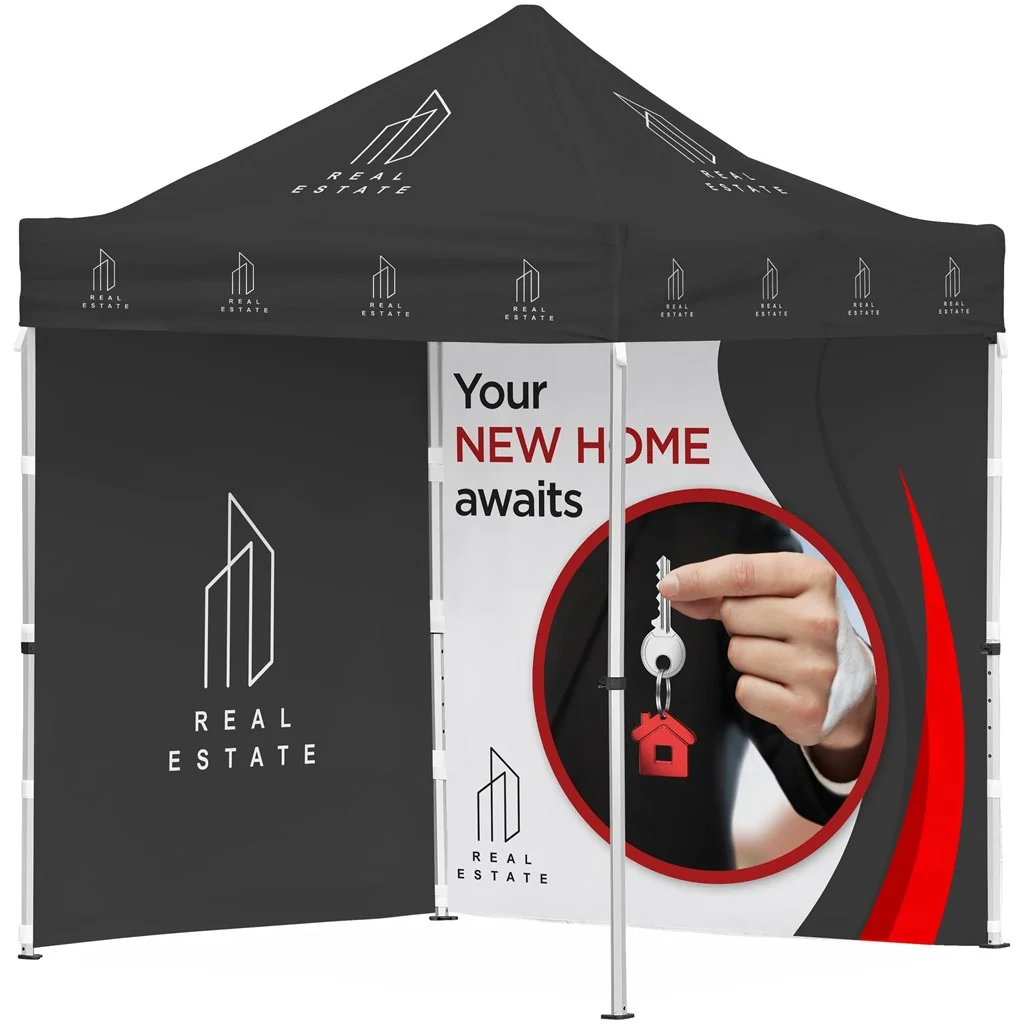Ovation Sublimated Gazebo 2m X 2m Petite Frame – 2 Full-Wall Skins