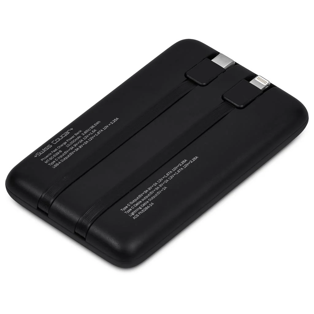 Swiss Cougar Phoenix Fast Charge 22.5W Power Bank – 10,000mAh