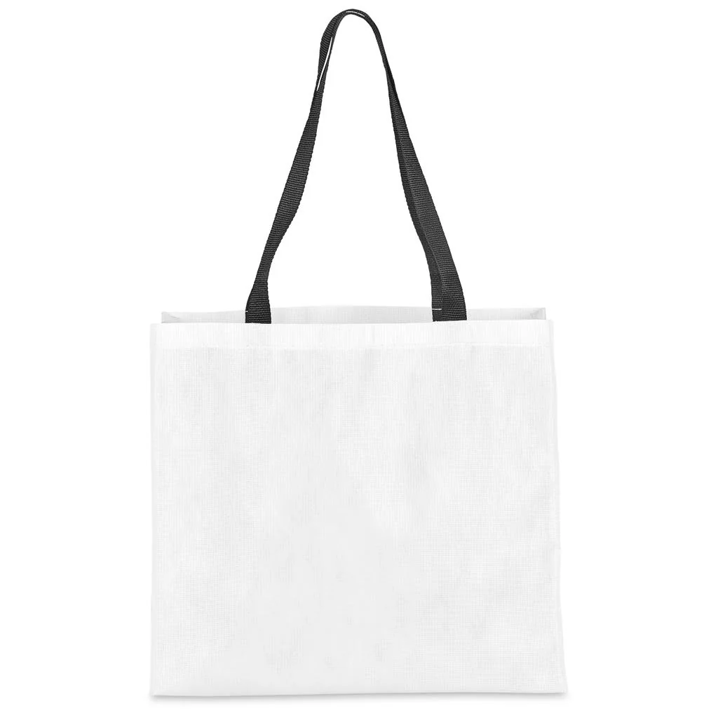 Pre-Printed Sample Hoppla Footloose RPET Stitch-Bond Shopper