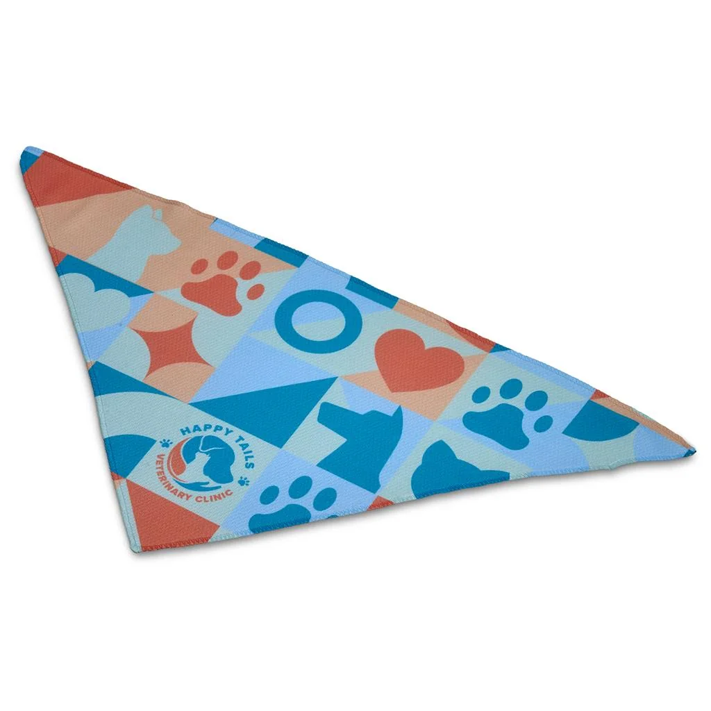Pre-Printed Sample Hoppla Tyson Small Polyester Dog Bandana