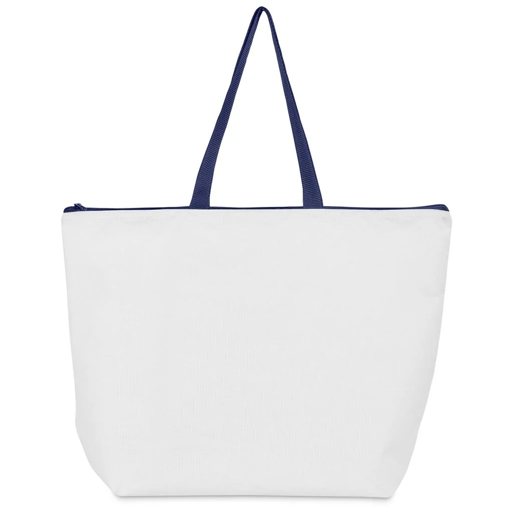 Pre-Production Sample Hoppla Skyline Recycled PET Stitch-Bond Shopper With Zip