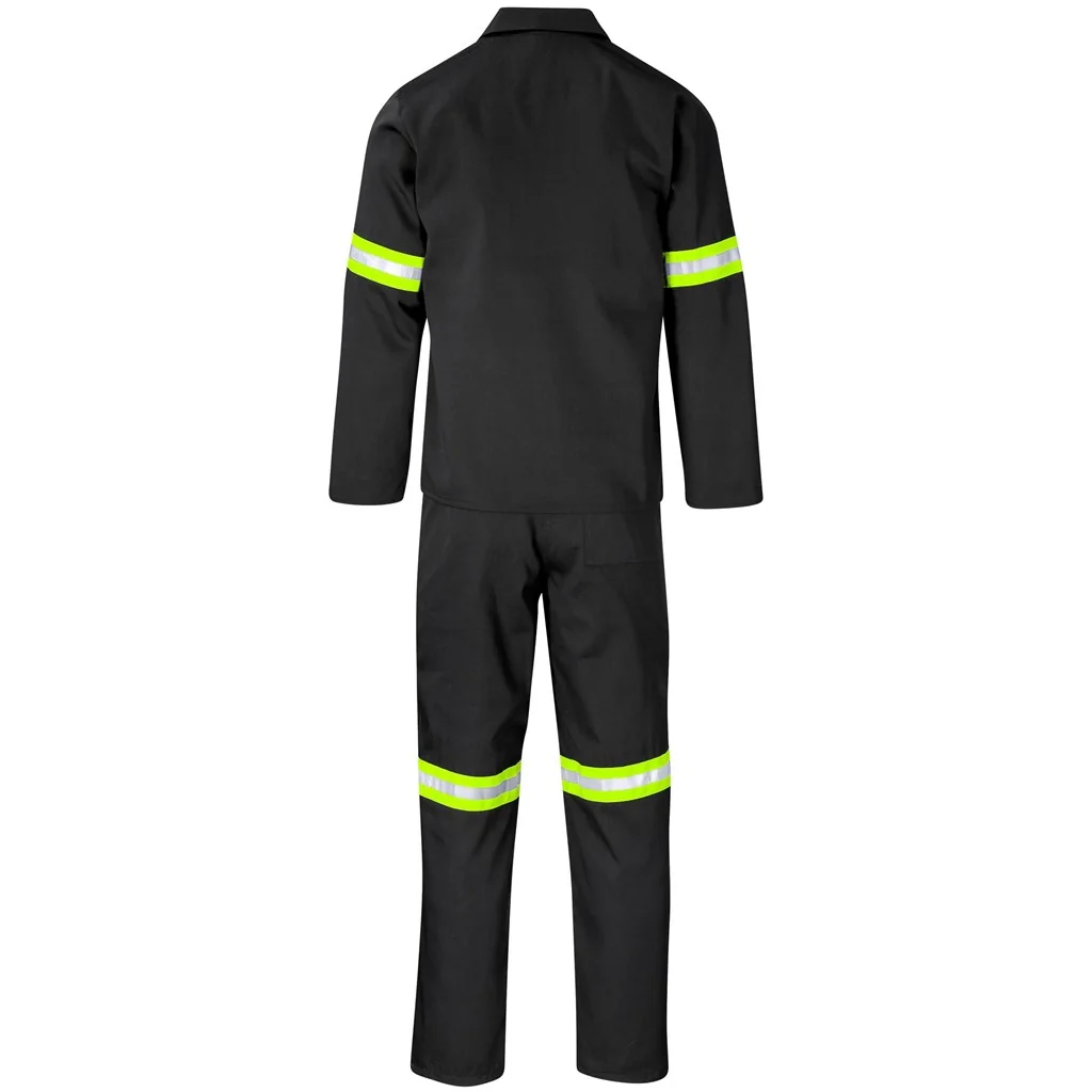 Trade Polycotton Conti Suit – Reflective Arms & Legs – Yellow Tape