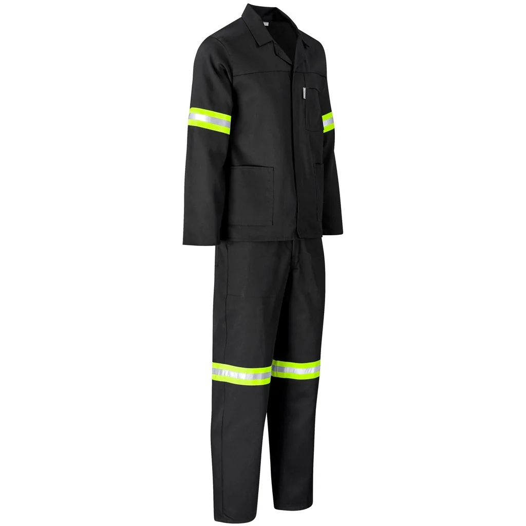 Trade Polycotton Conti Suit – Reflective Arms & Legs – Yellow Tape
