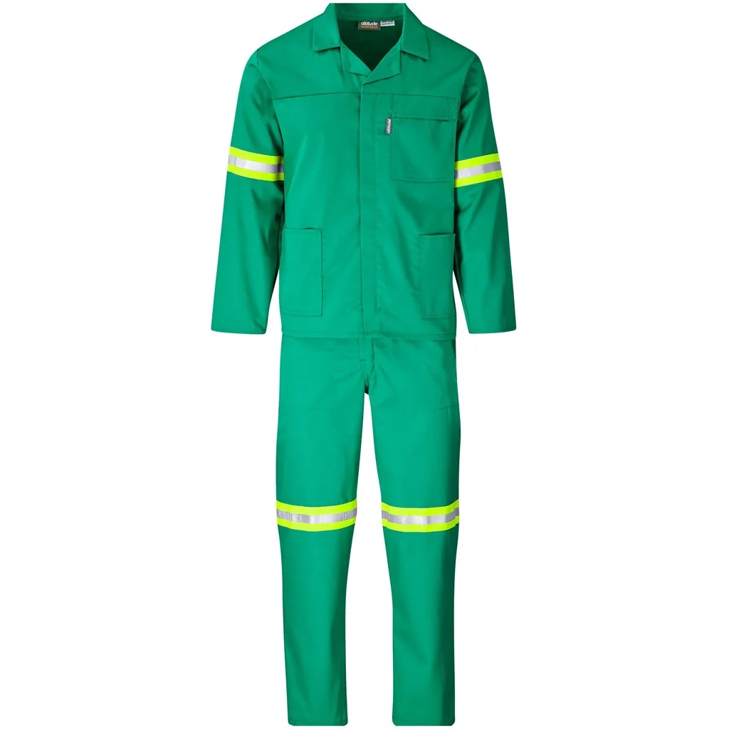 Trade Polycotton Conti Suit – Reflective Arms & Legs – Yellow Tape