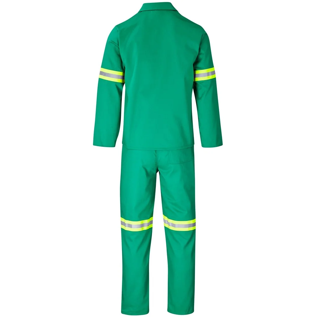 Trade Polycotton Conti Suit – Reflective Arms & Legs – Yellow Tape