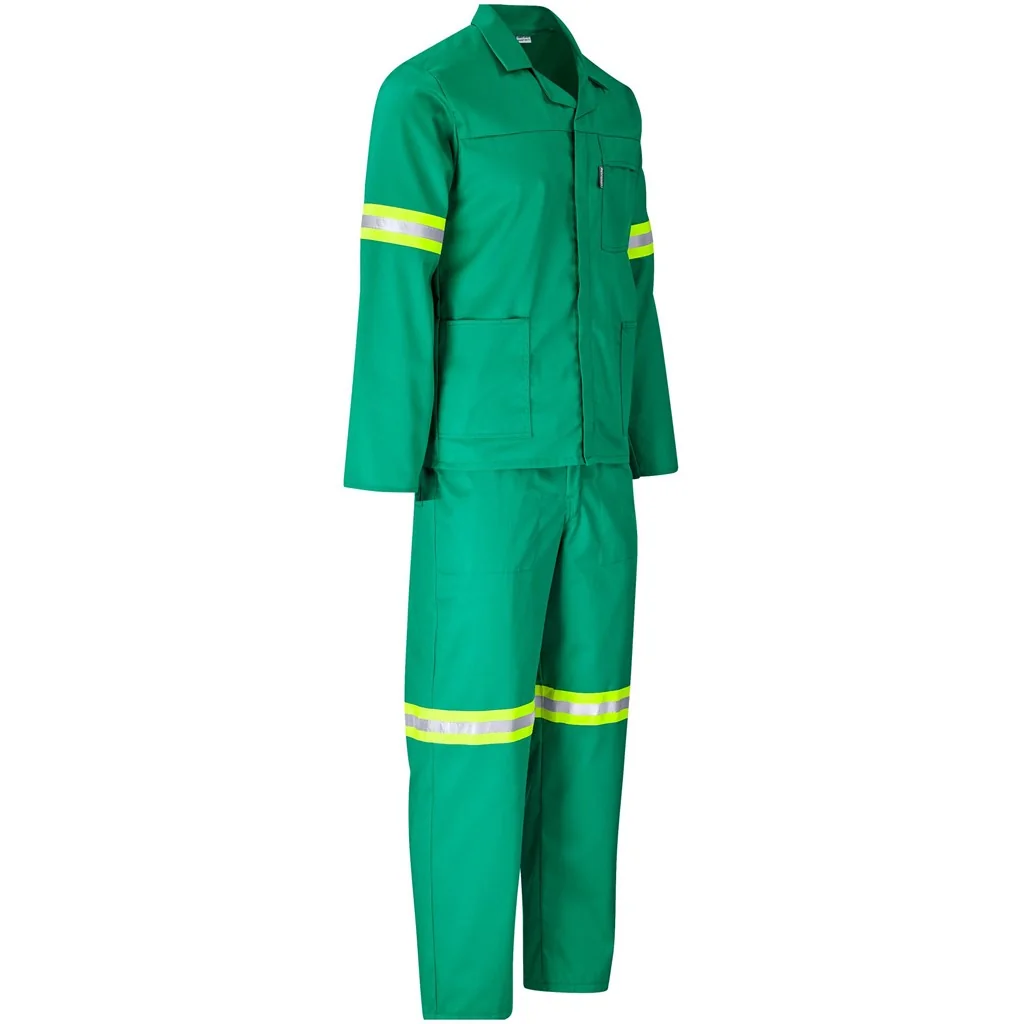 Trade Polycotton Conti Suit – Reflective Arms & Legs – Yellow Tape