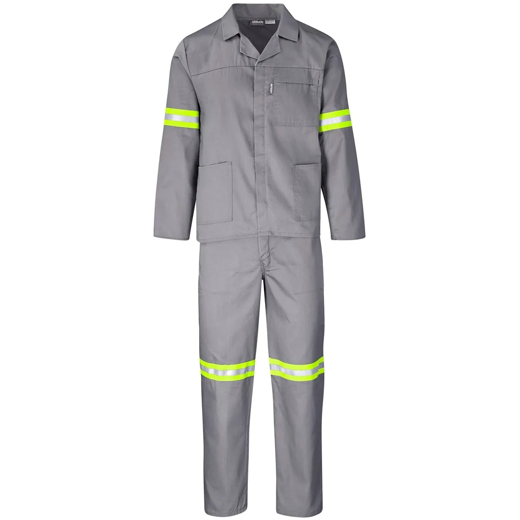 Trade Polycotton Conti Suit – Reflective Arms & Legs – Yellow Tape