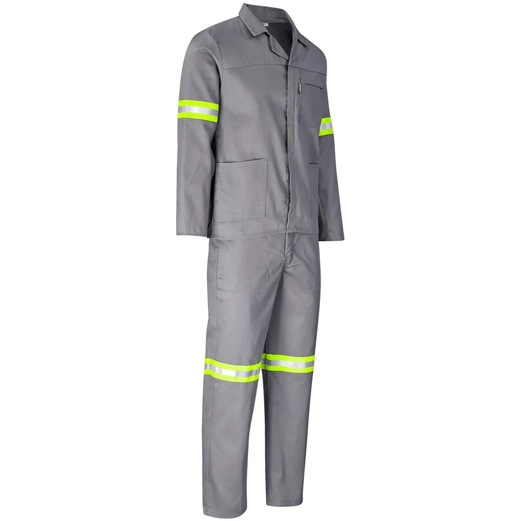 Trade Polycotton Conti Suit – Reflective Arms & Legs – Yellow Tape