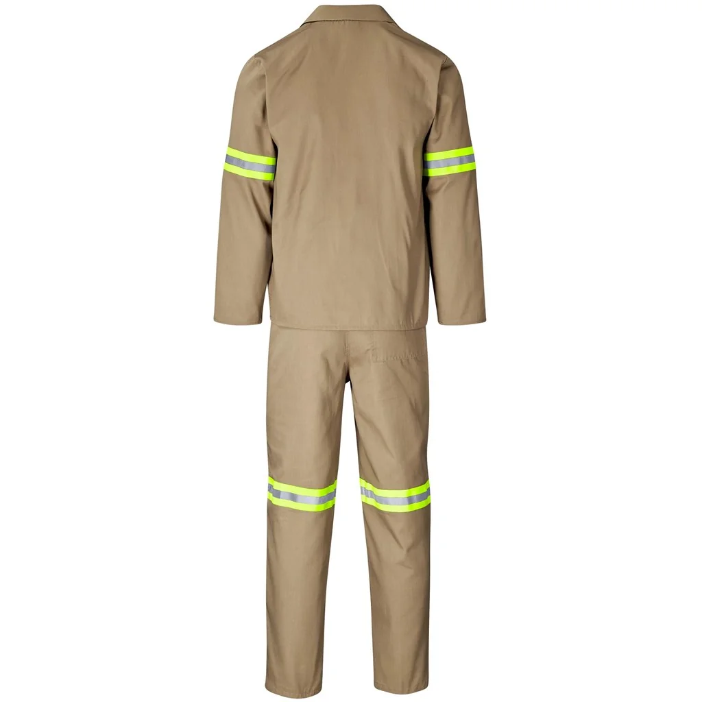 Trade Polycotton Conti Suit – Reflective Arms & Legs – Yellow Tape