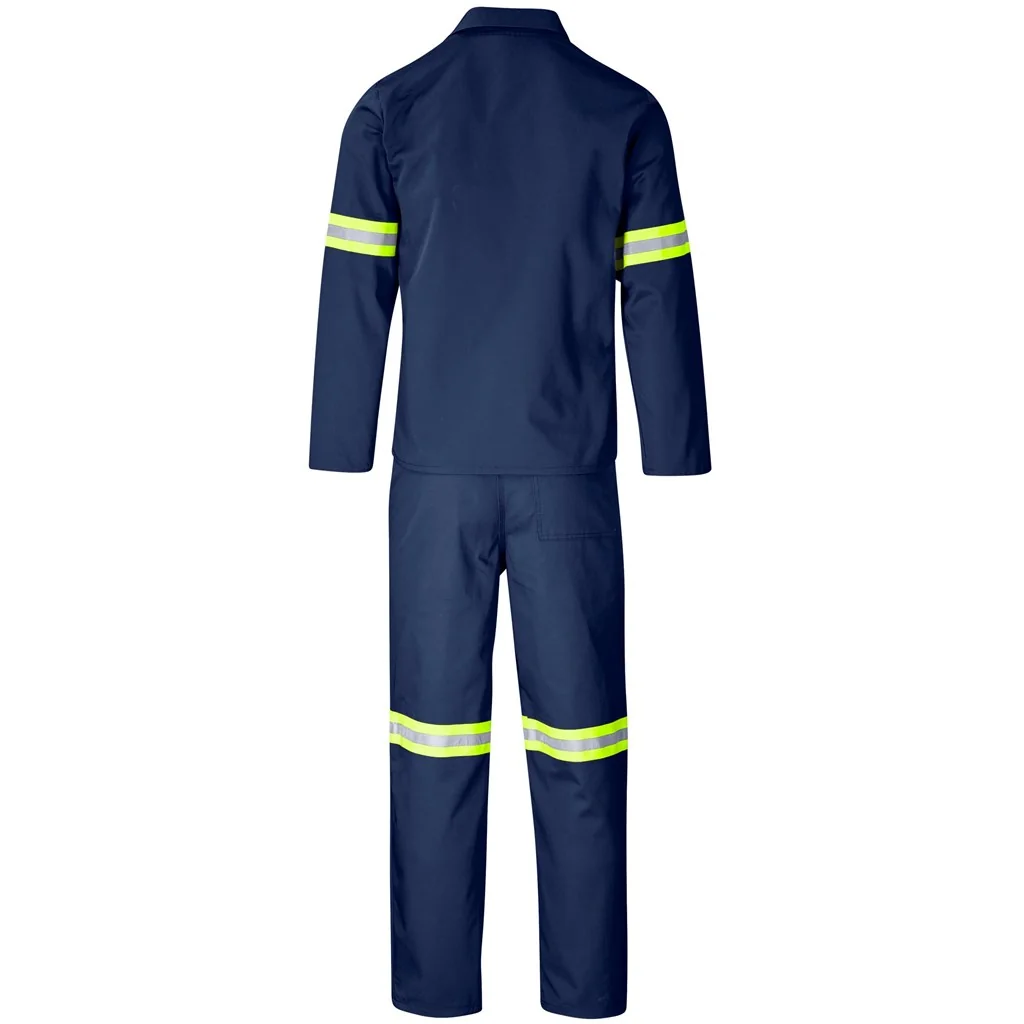 Trade Polycotton Conti Suit – Reflective Arms & Legs – Yellow Tape