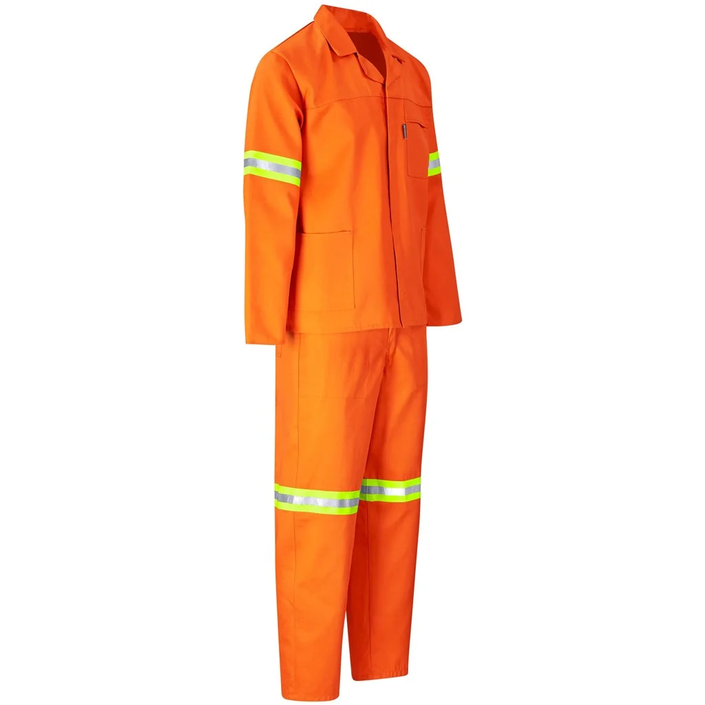 Trade Polycotton Conti Suit – Reflective Arms & Legs – Yellow Tape