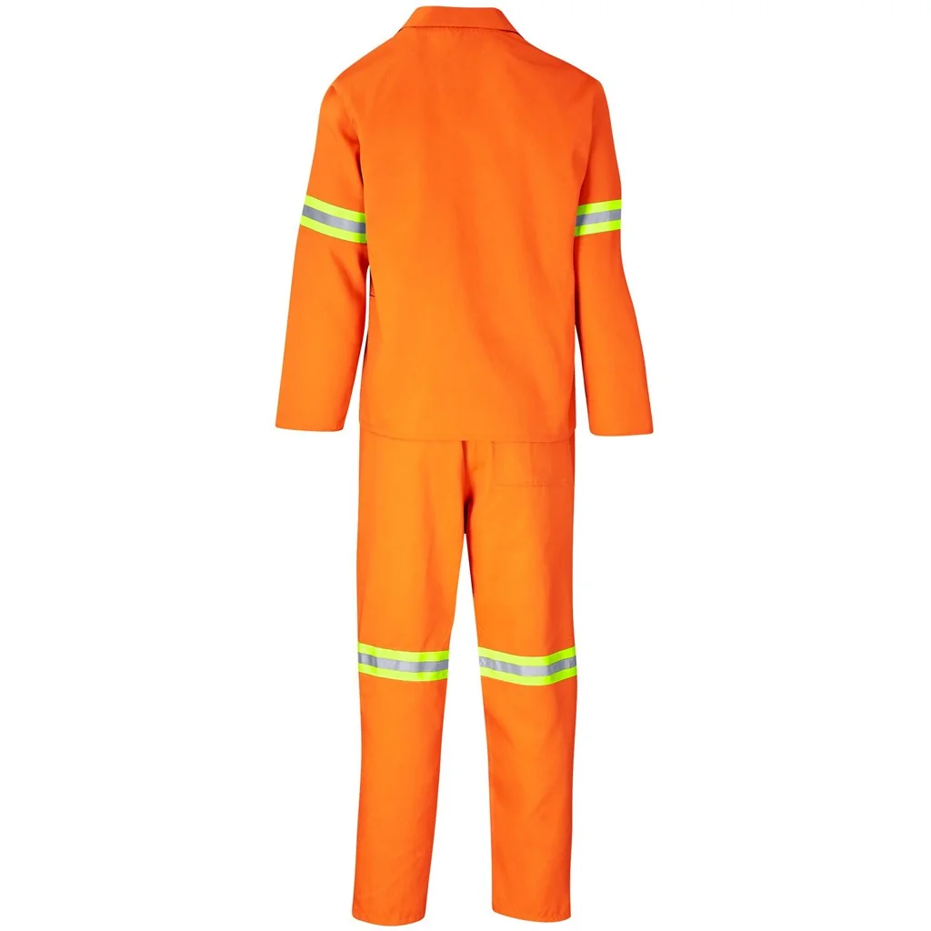 Trade Polycotton Conti Suit – Reflective Arms & Legs – Yellow Tape