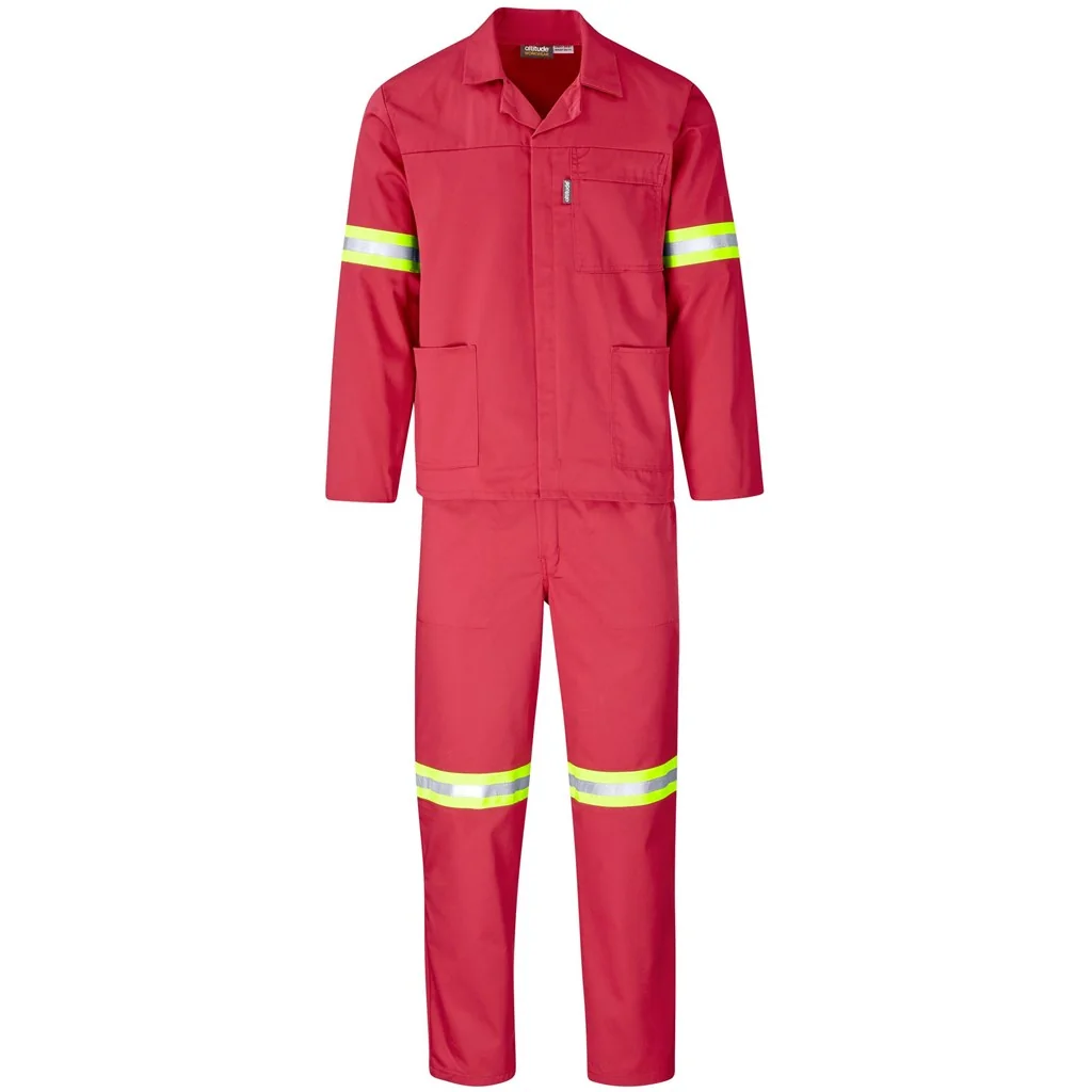 Trade Polycotton Conti Suit – Reflective Arms & Legs – Yellow Tape