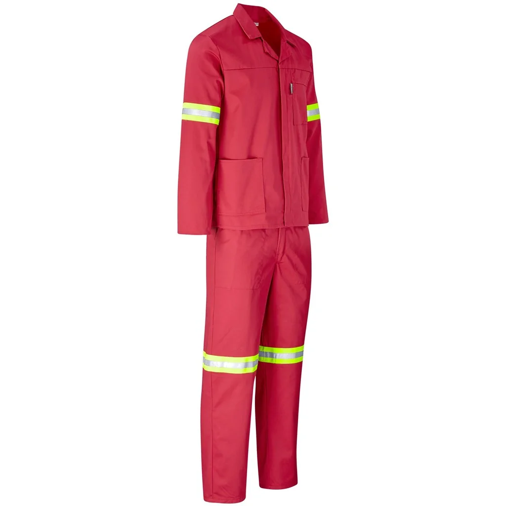Trade Polycotton Conti Suit – Reflective Arms & Legs – Yellow Tape