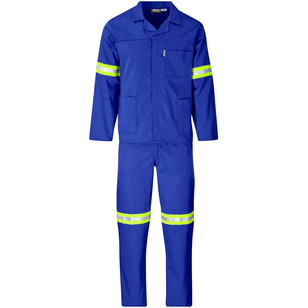 Trade Polycotton Conti Suit – Reflective Arms & Legs – Yellow Tape