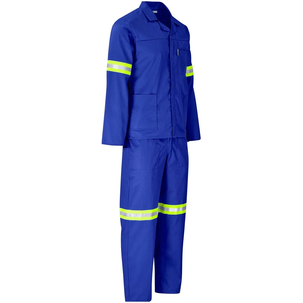 Trade Polycotton Conti Suit – Reflective Arms & Legs – Yellow Tape