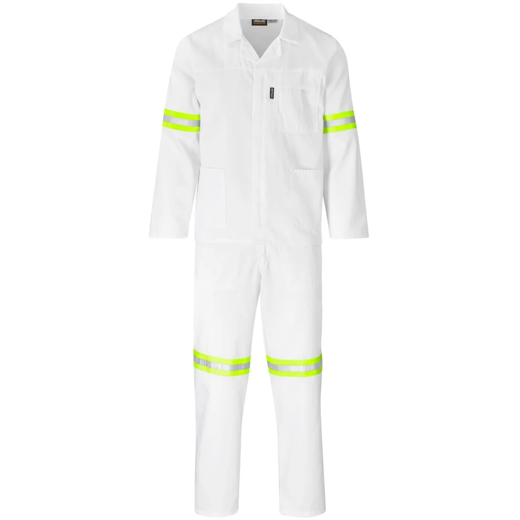 Trade Polycotton Conti Suit – Reflective Arms & Legs – Yellow Tape