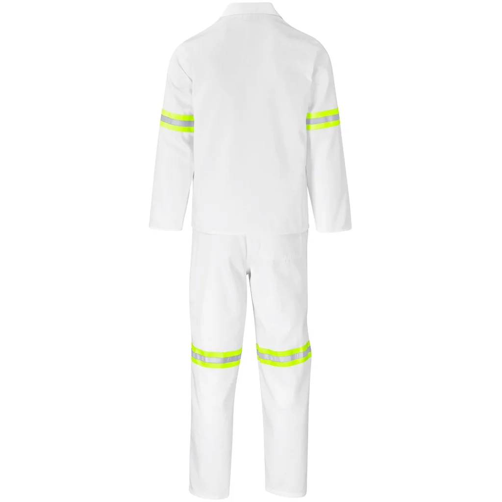 Trade Polycotton Conti Suit – Reflective Arms & Legs – Yellow Tape