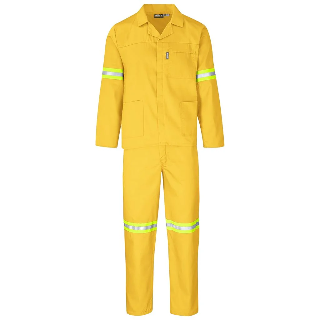 Trade Polycotton Conti Suit – Reflective Arms & Legs – Yellow Tape