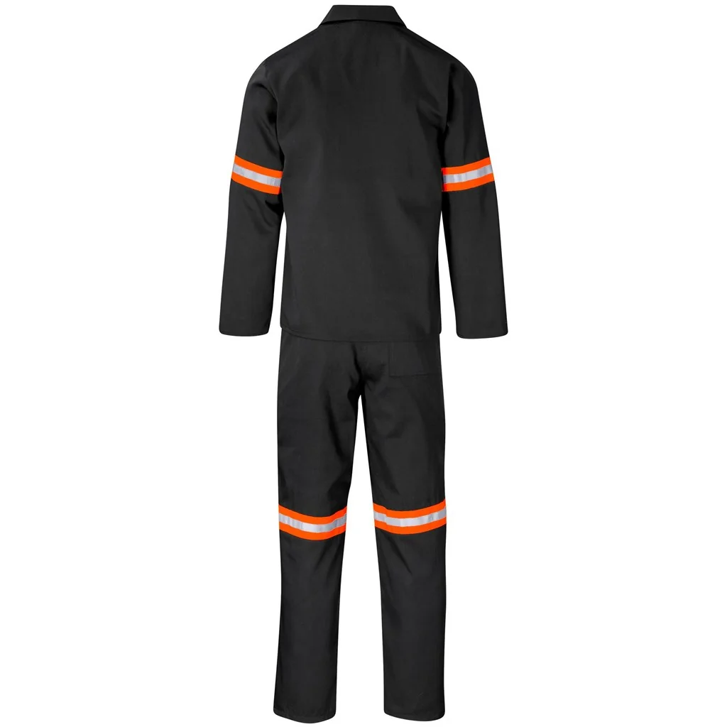 Trade Polycotton Conti Suit – Reflective Arms & Legs – Orange Tape