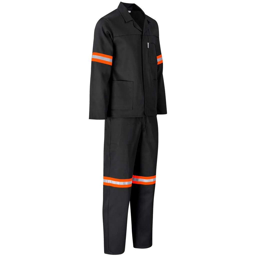 Trade Polycotton Conti Suit – Reflective Arms & Legs – Orange Tape