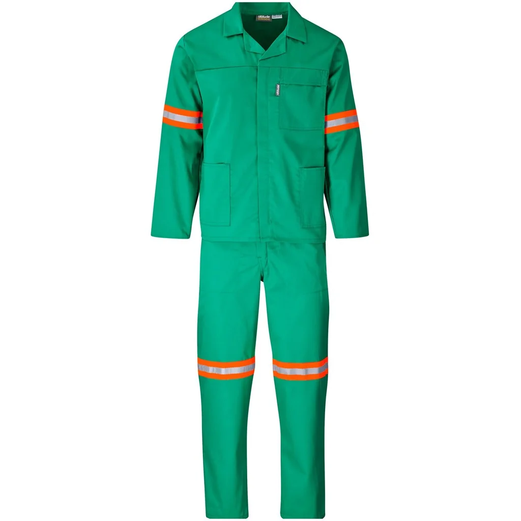 Trade Polycotton Conti Suit – Reflective Arms & Legs – Orange Tape
