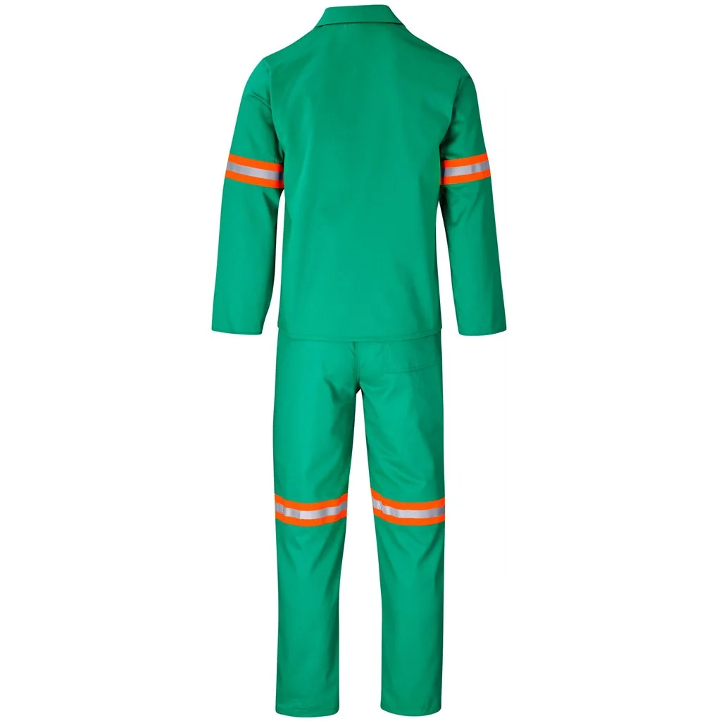 Trade Polycotton Conti Suit – Reflective Arms & Legs – Orange Tape