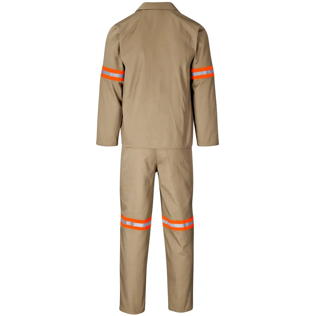 Trade Polycotton Conti Suit – Reflective Arms & Legs – Orange Tape