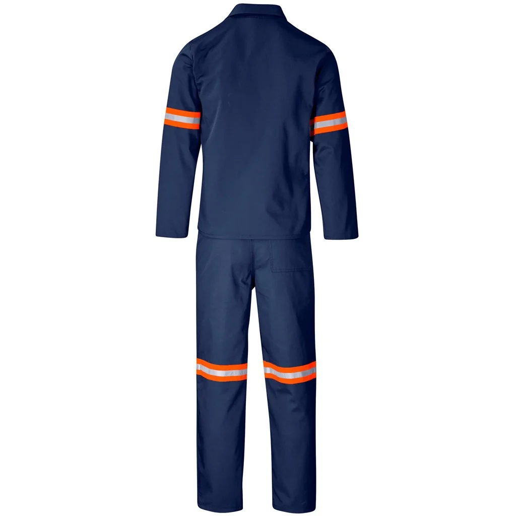 Trade Polycotton Conti Suit – Reflective Arms & Legs – Orange Tape