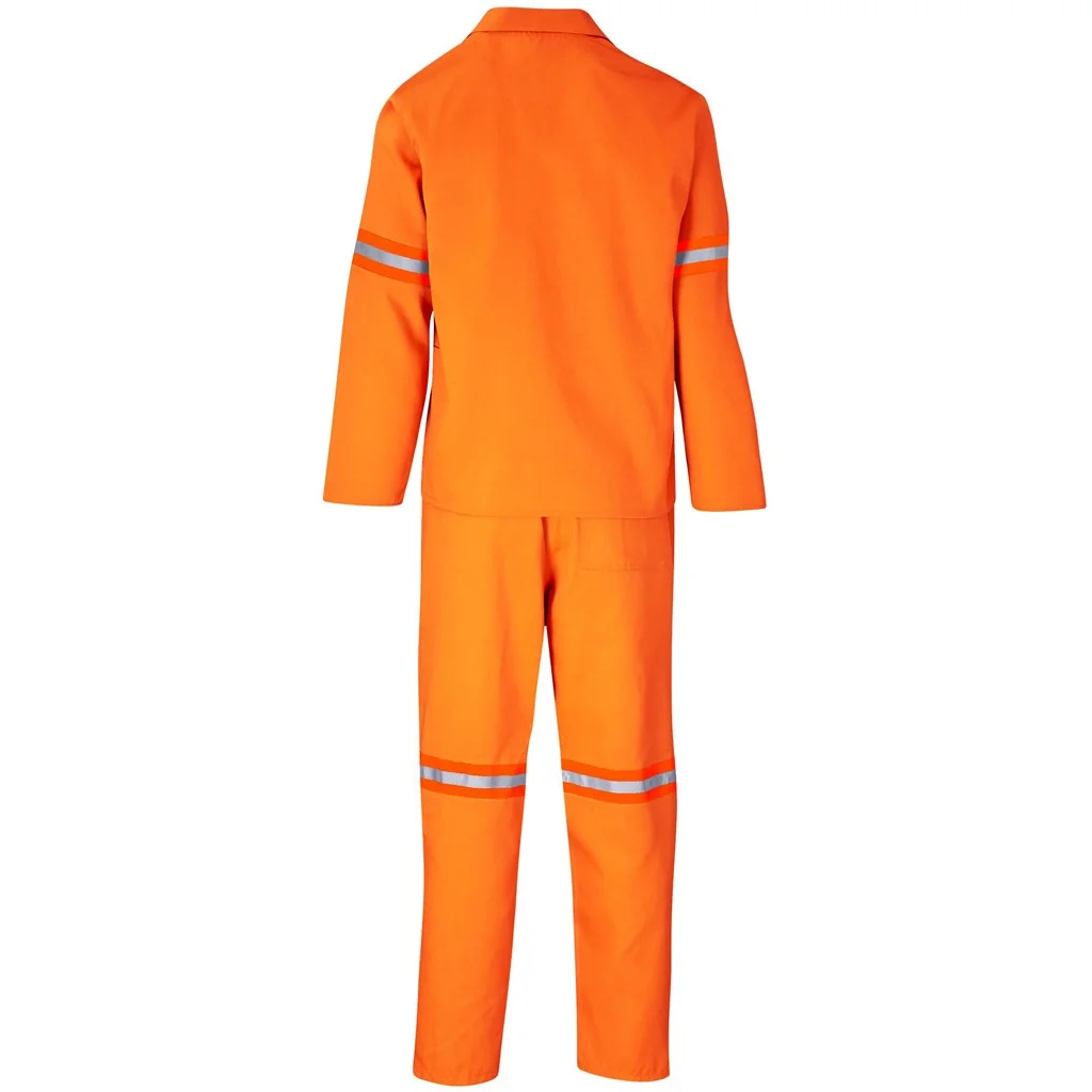 Trade Polycotton Conti Suit – Reflective Arms & Legs – Orange Tape